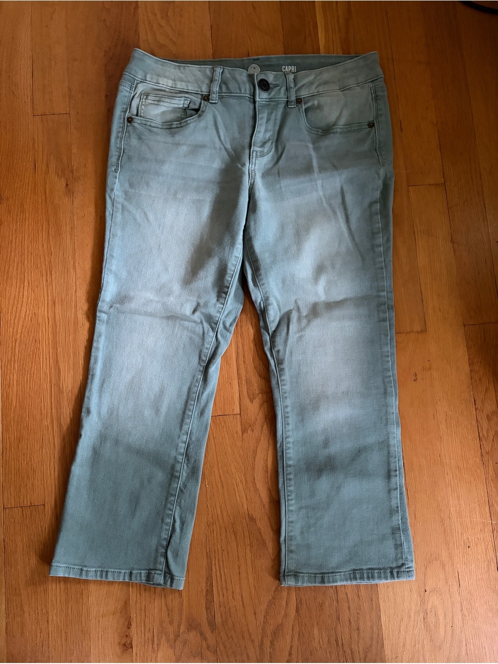 SO Green Jean Capri Juniors Size 11